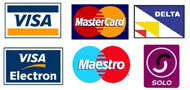 Credit and debit cards accepted